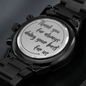 Black Chronograph Watch for Dad – Gift from Family