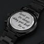 Black Chronograph Watch for Dad – Gift from Family