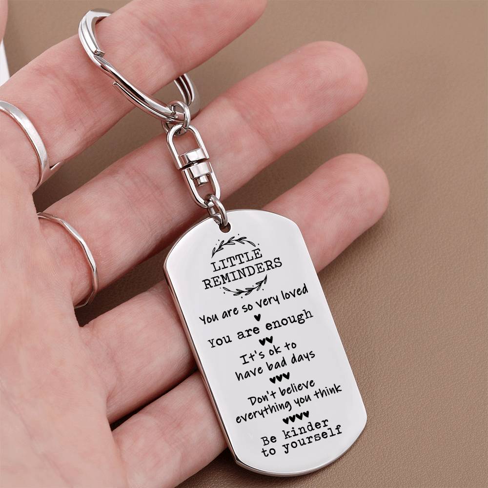 Daily Reminder Keychain