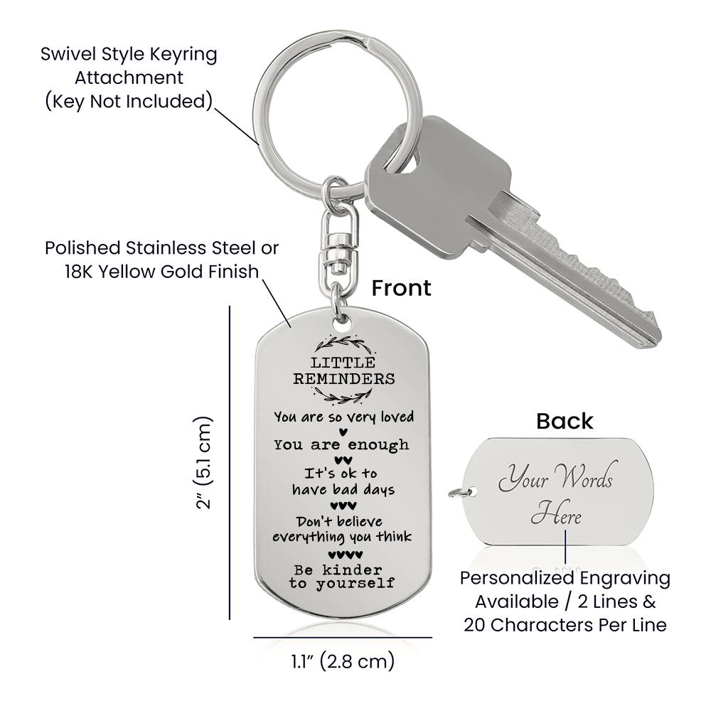 Daily Reminder Keychain