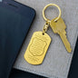 Police officer graduation keychain