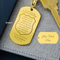 Police officer graduation keychain
