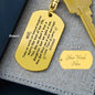 Son In Law, Wedding gifts, Gifts for him, Custom key chain, Wedding Keepsake, Marriage, Groom Gift