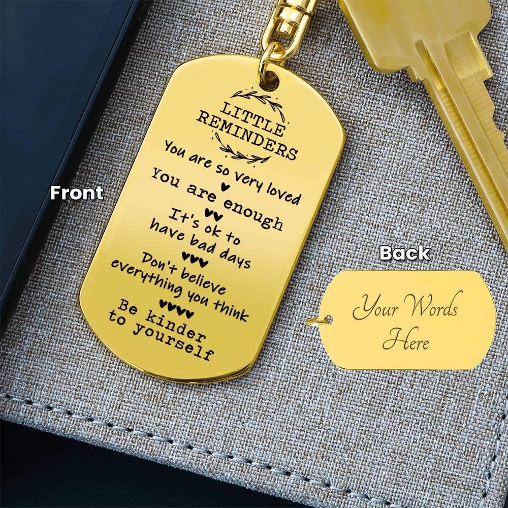 Daily Reminder Keychain
