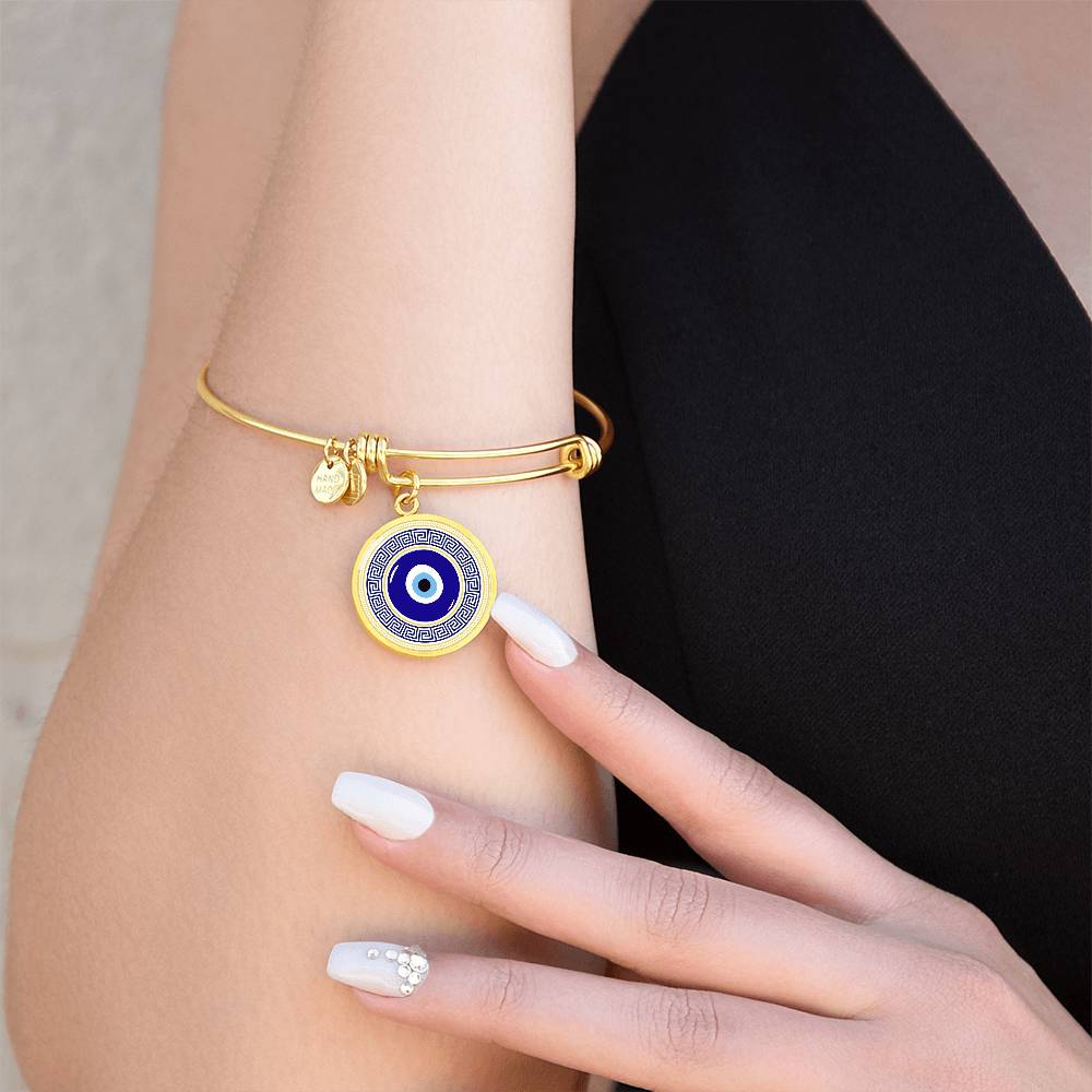 Evil Eye Bangle Bracelet