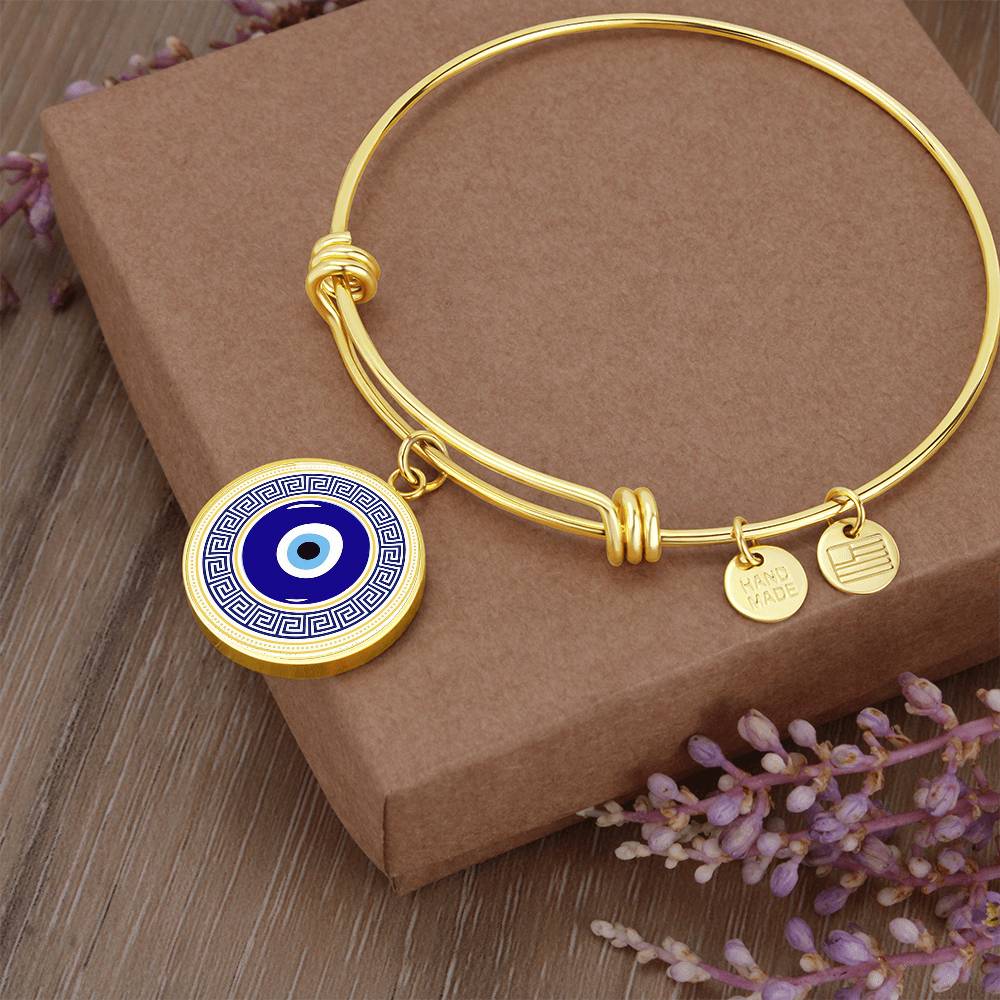 Evil Eye Bangle Bracelet