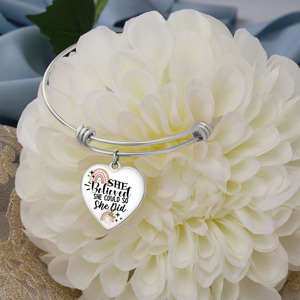 She Believed She Could So She Did Bangle