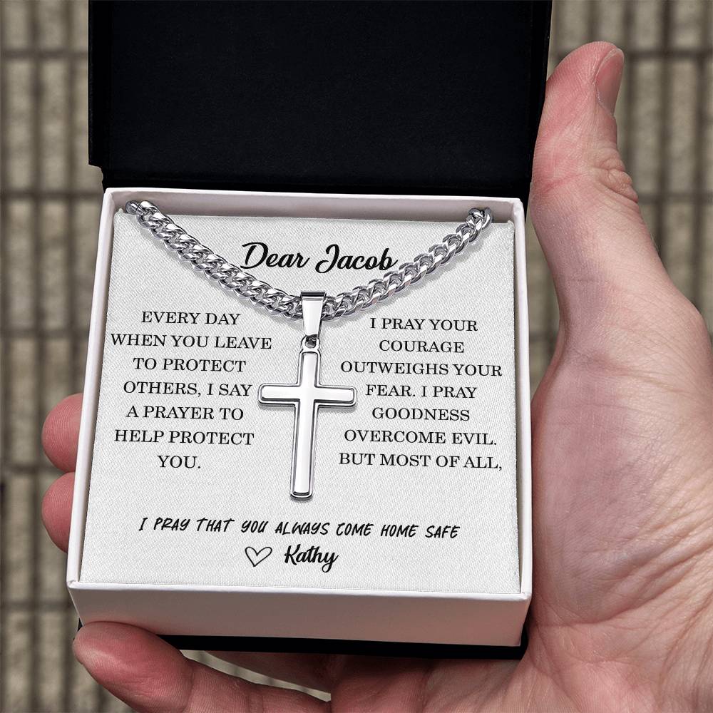 Police Cross Necklace