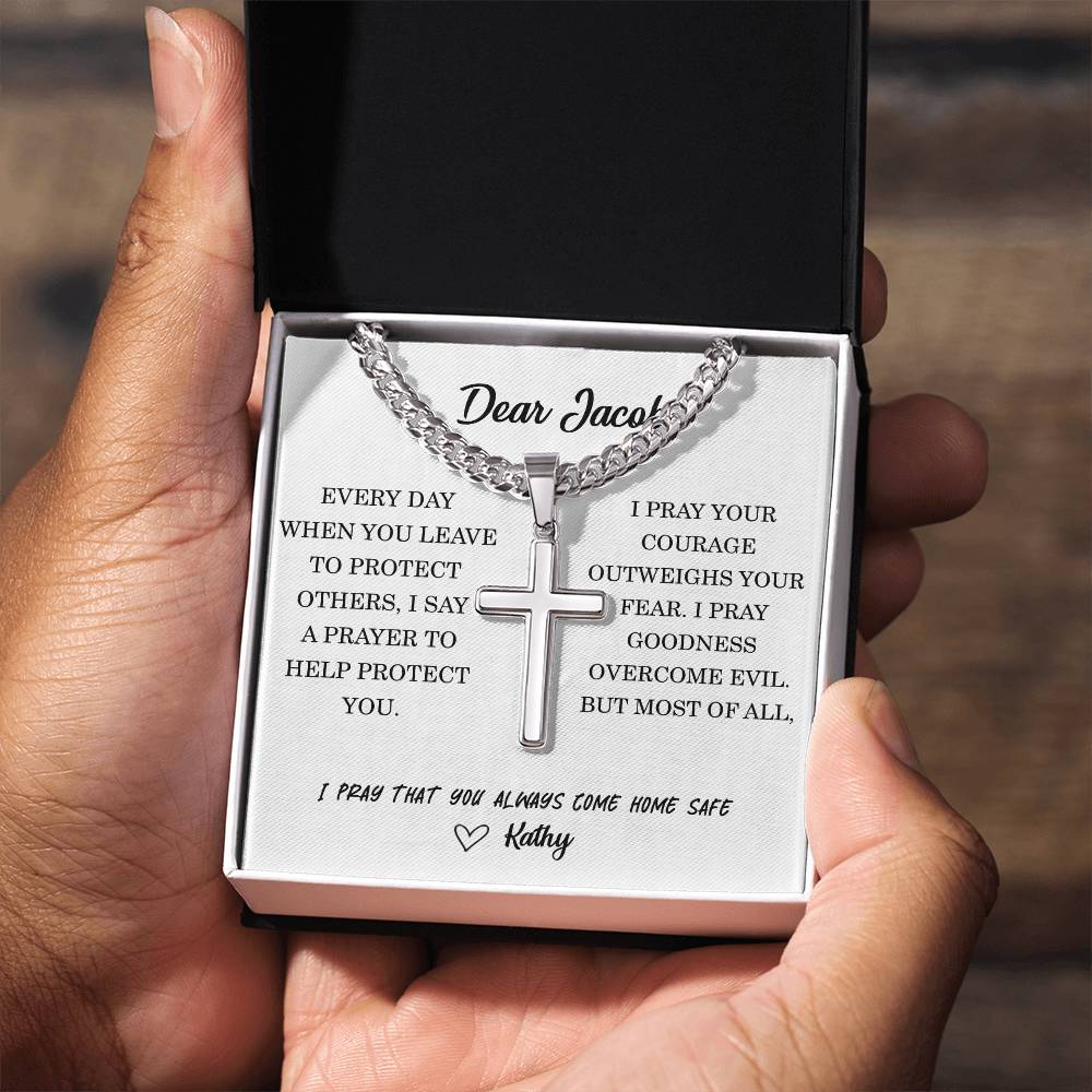 Police Cross Necklace