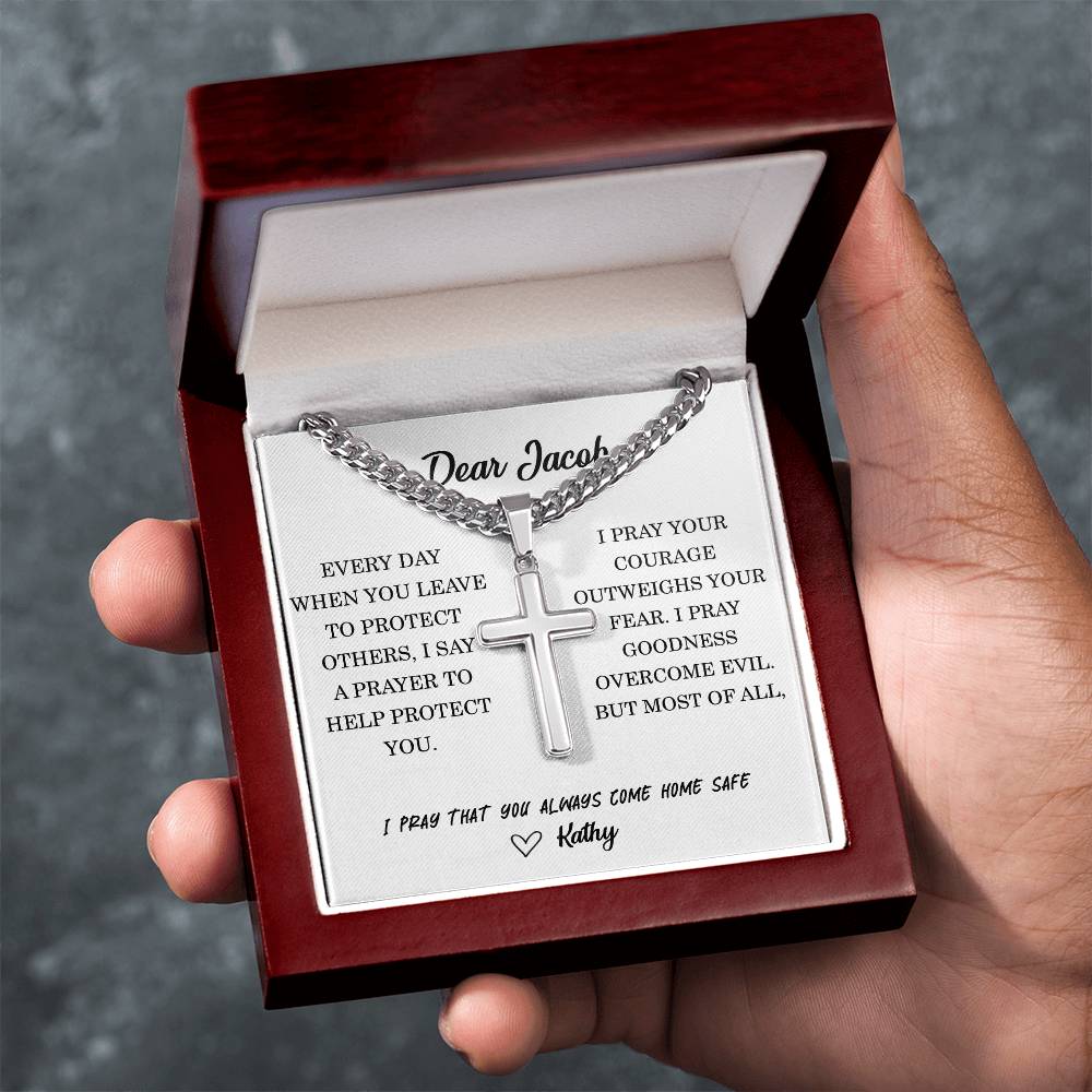 Police Cross Necklace