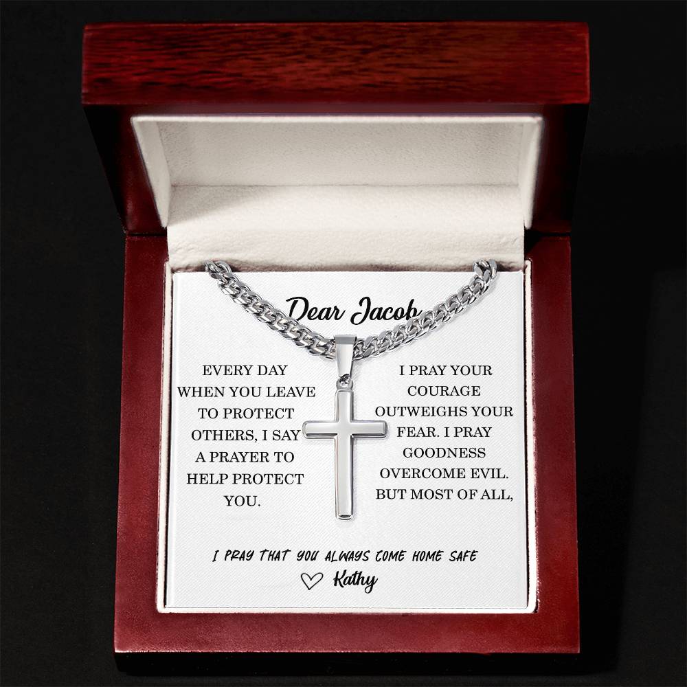 Police Cross Necklace