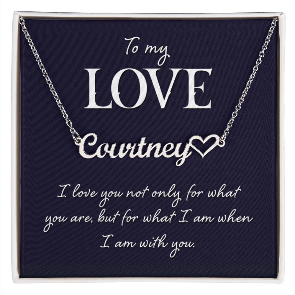 Personalized name gift for wife or girlfriend