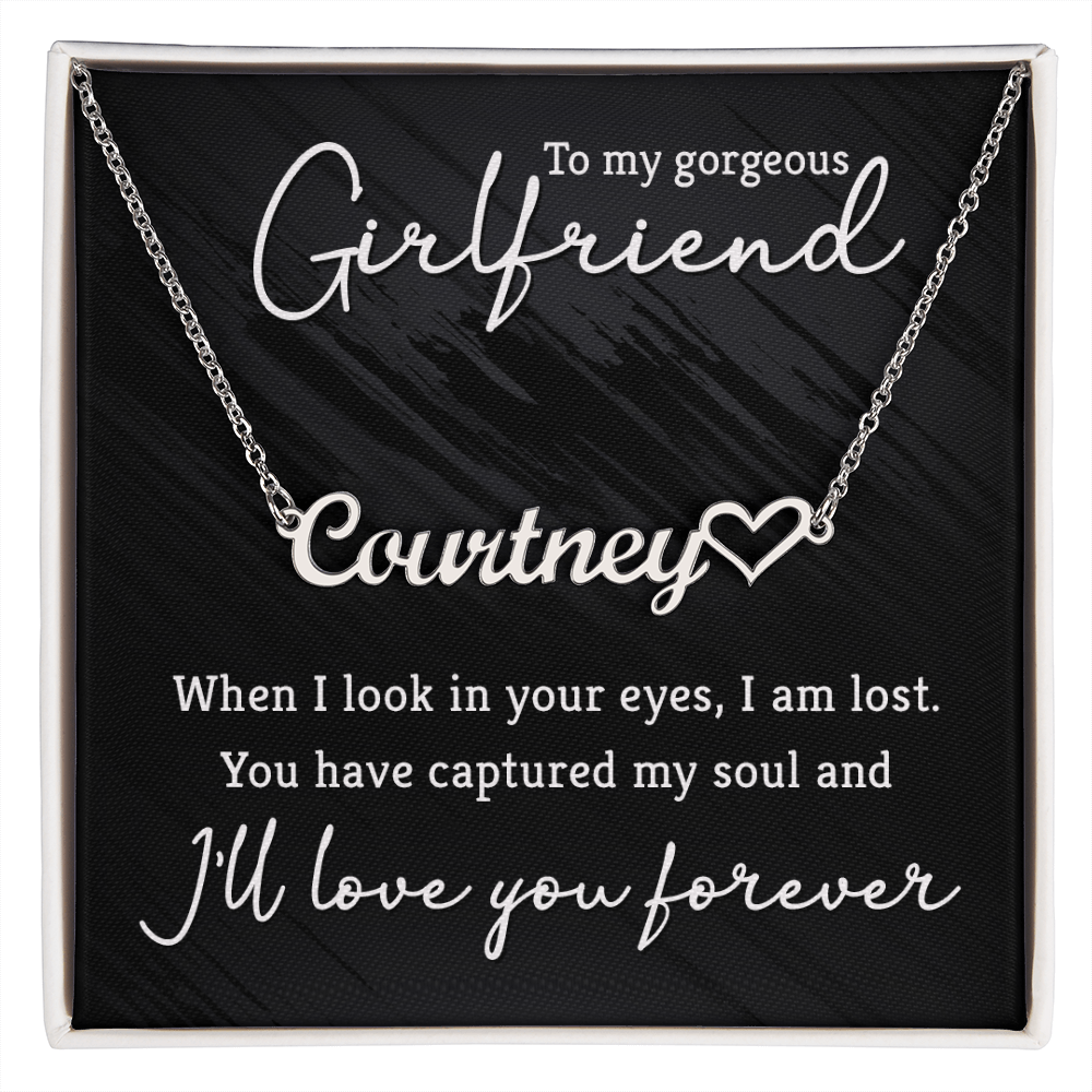 Personalize name necklace for girlfriend