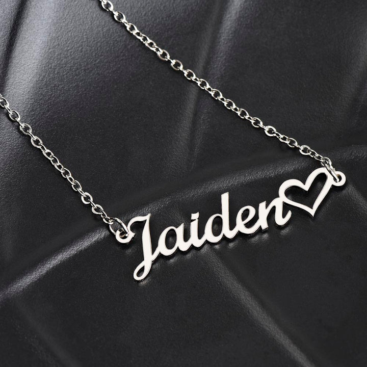 Personalized Name Necklace For Her - Every Beat Of My Heart