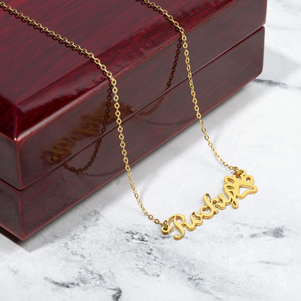 Personalized Pet Name Necklace