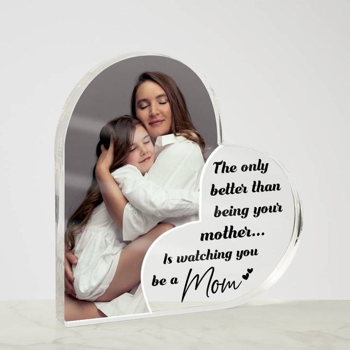 Generations Mother to Daughter Heart Acrylic Gift