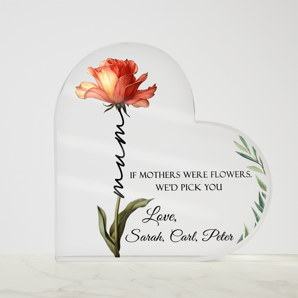 If Mothers Were Flowers Plaque