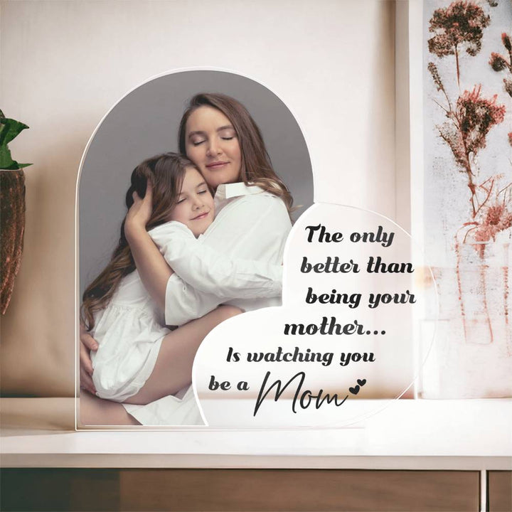 Generations Mother to Daughter Heart Acrylic Gift
