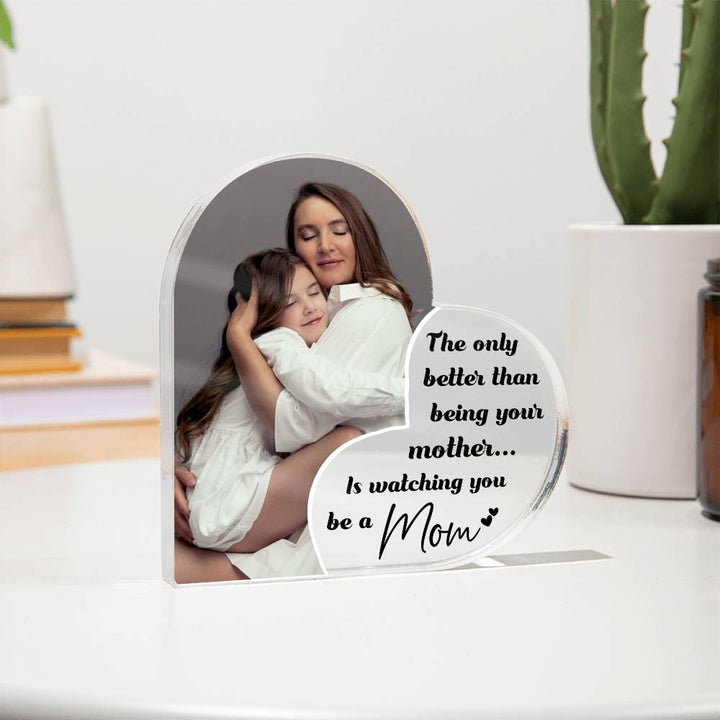 Generations Mother to Daughter Heart Acrylic Gift