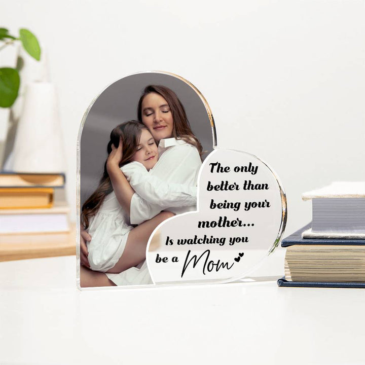 Generations Mother to Daughter Heart Acrylic Gift