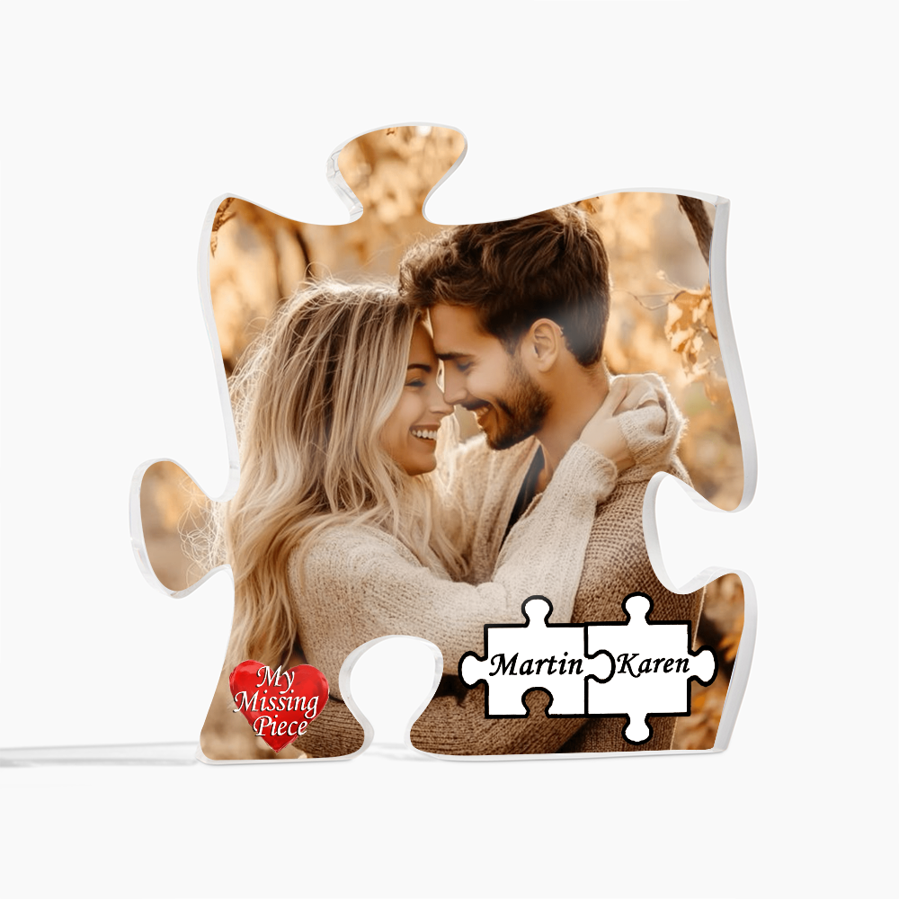 Missing Piece Puzzle Plaque