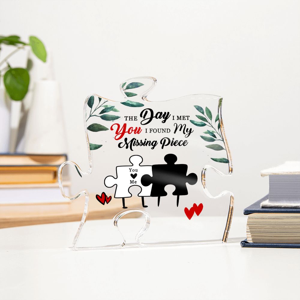 Personalized Puzzle Piece Acrylic Couple Gift