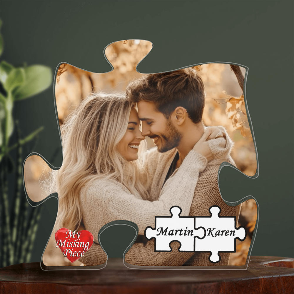 Missing Piece Puzzle Plaque