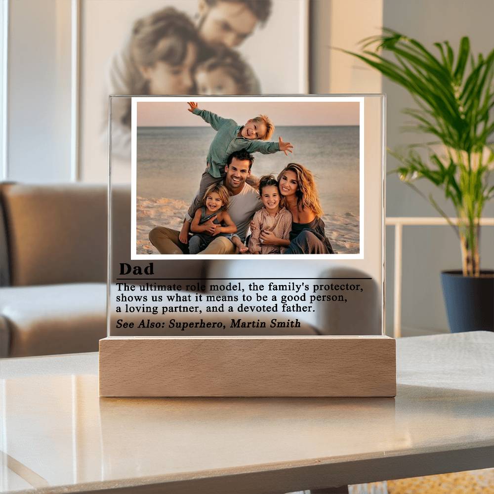 Dad definition Photo Plaque