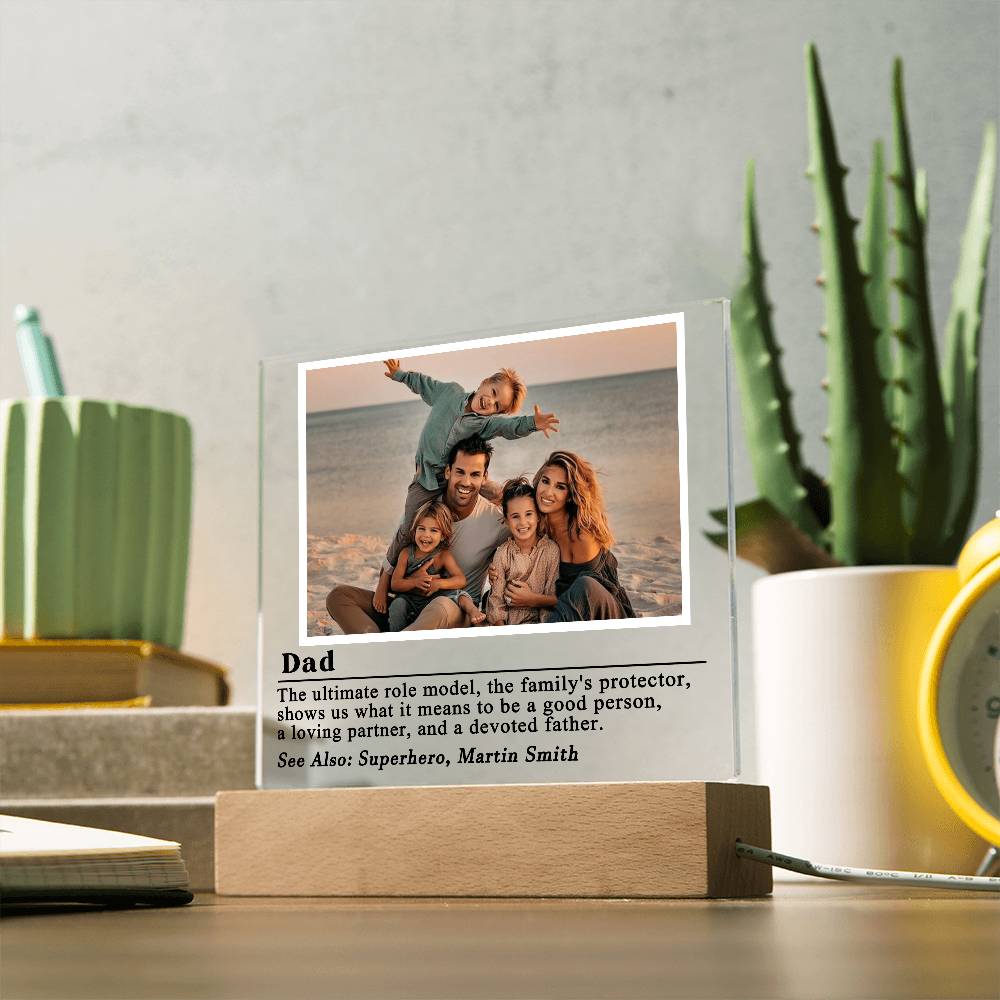 Dad definition Photo Plaque