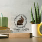 Happy Easter Farmhouse Sign Acrylic Rabbit Decor