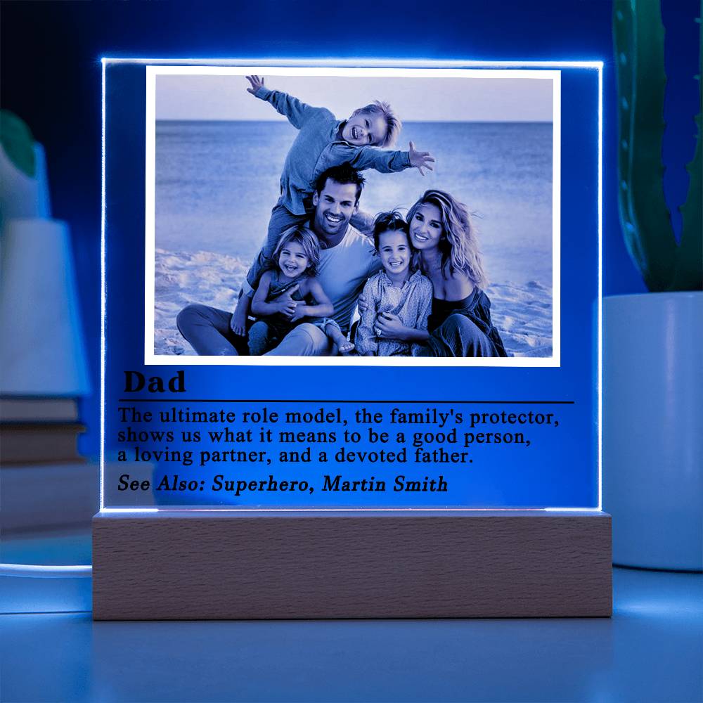 Dad definition Photo Plaque