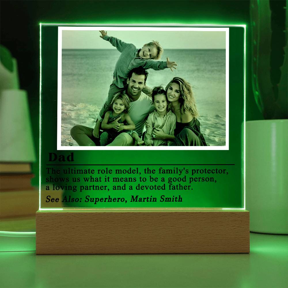 Dad definition Photo Plaque