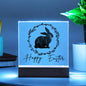 Happy Easter Farmhouse Sign Acrylic Rabbit Decor