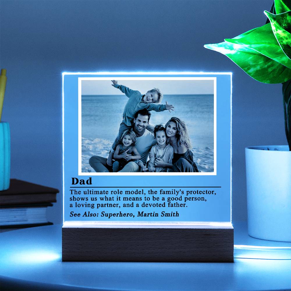 Dad definition Photo Plaque