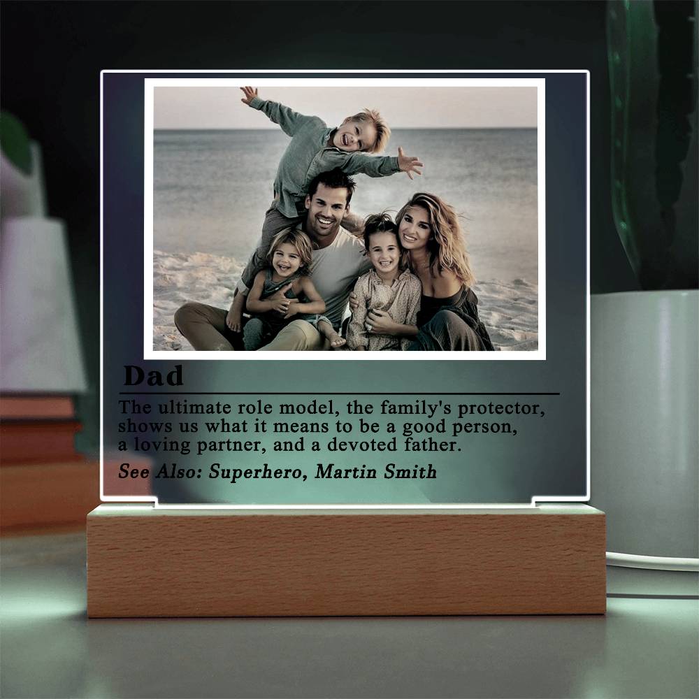 Dad definition Photo Plaque