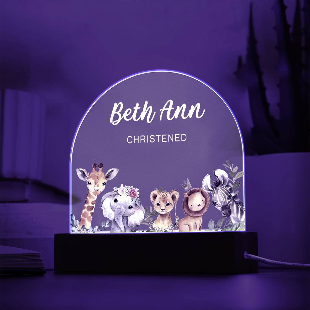 acrylic LED plaque