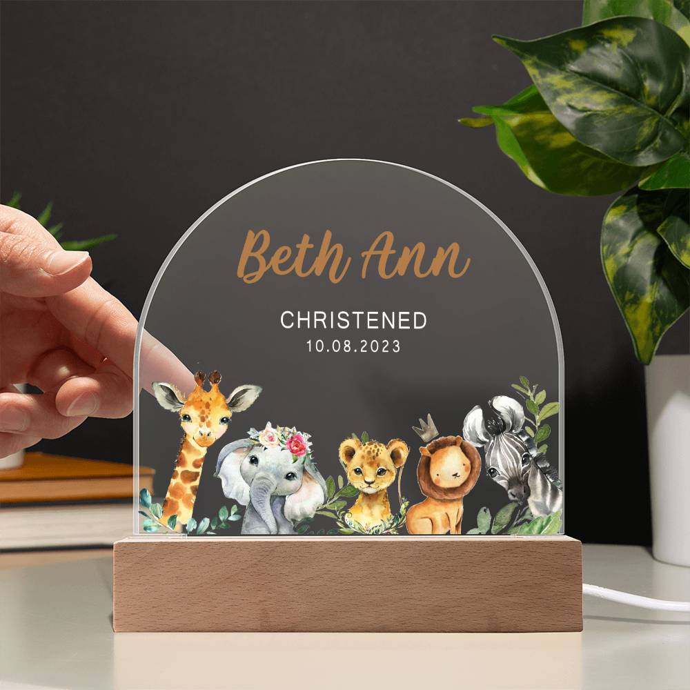 Personalized Christening Keepsake Gift