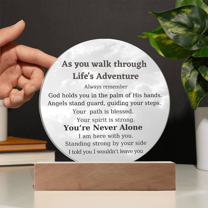 Inspirational Life’s Adventure Acrylic Gift Plaque