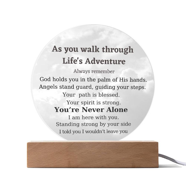 Inspirational Life’s Adventure Acrylic Gift Plaque