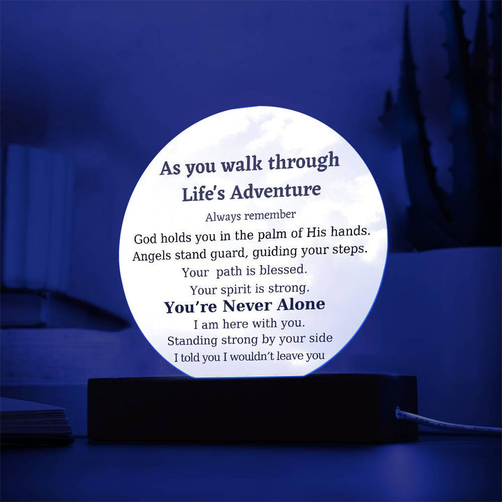 Inspirational Life’s Adventure Acrylic Gift Plaque