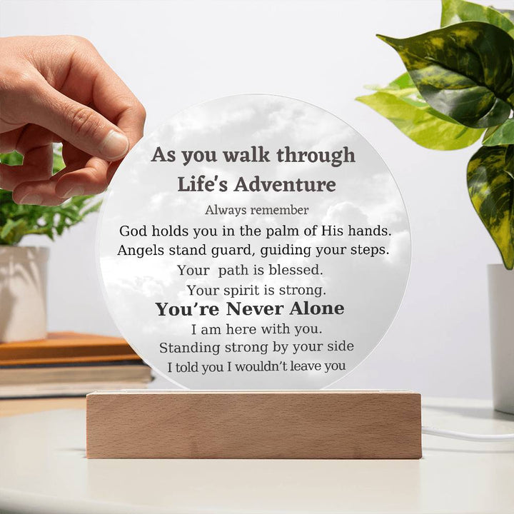 Inspirational Life’s Adventure Acrylic Gift Plaque