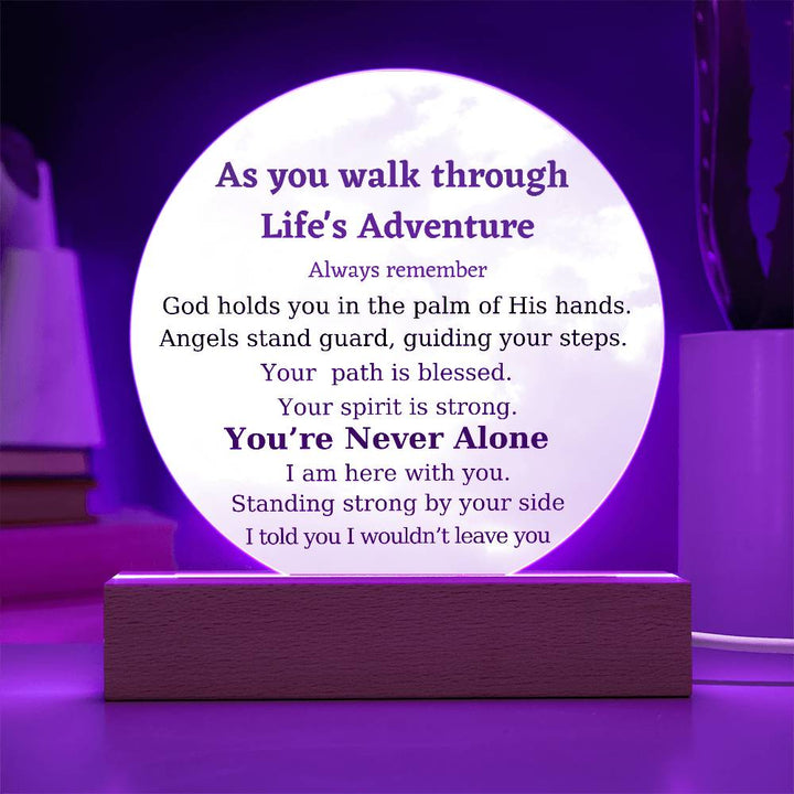 Inspirational Life’s Adventure Acrylic Gift Plaque