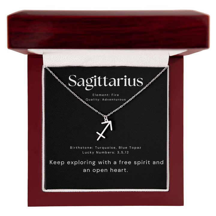 sagittarius zodiac necklace