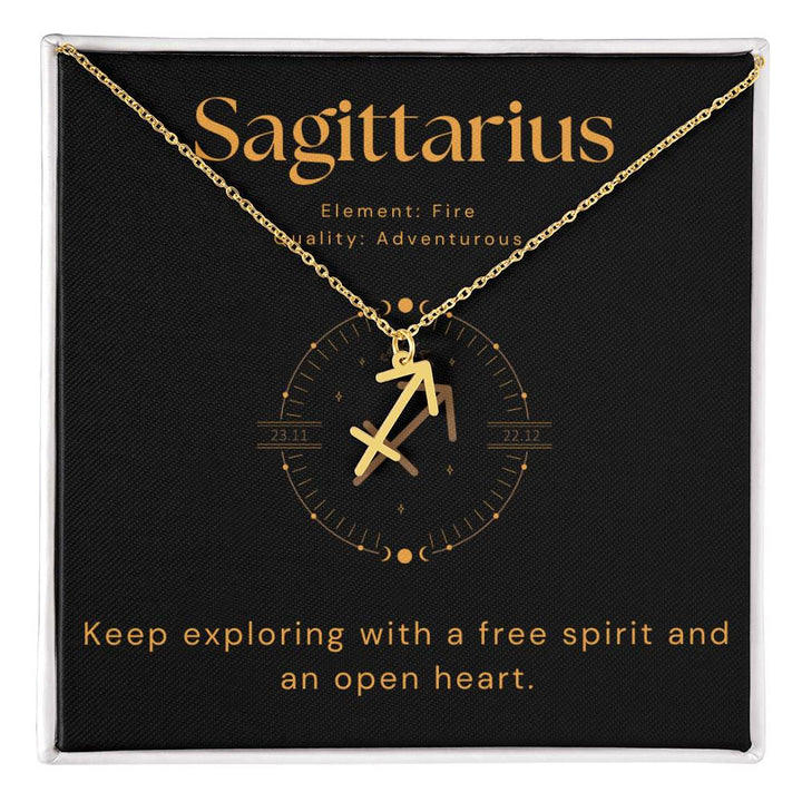 Sagittarius Zodiac sign necklace