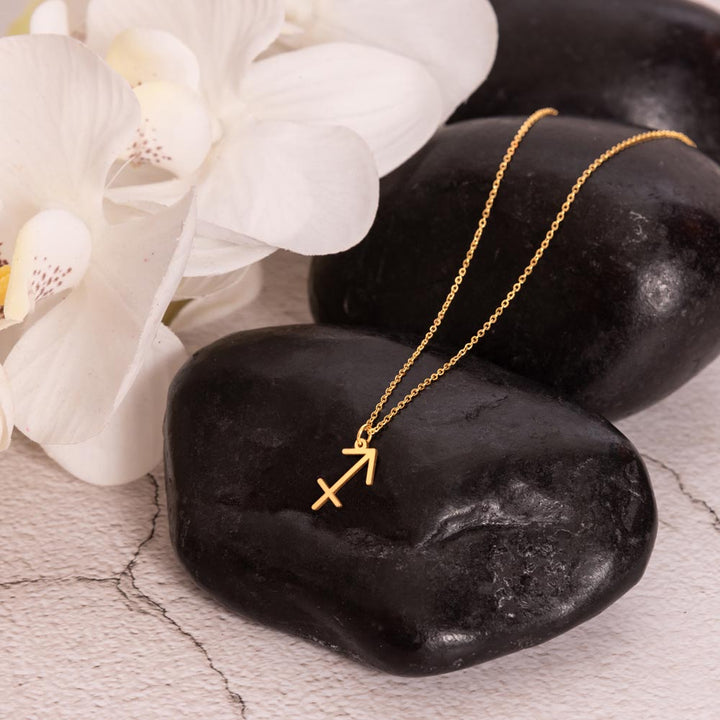 Sagittarius Zodiac Gold Necklace