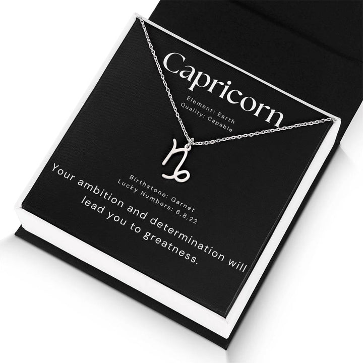 zodaic capricorn necklace