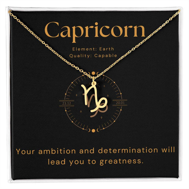 Capricorn Zodiac Necklace