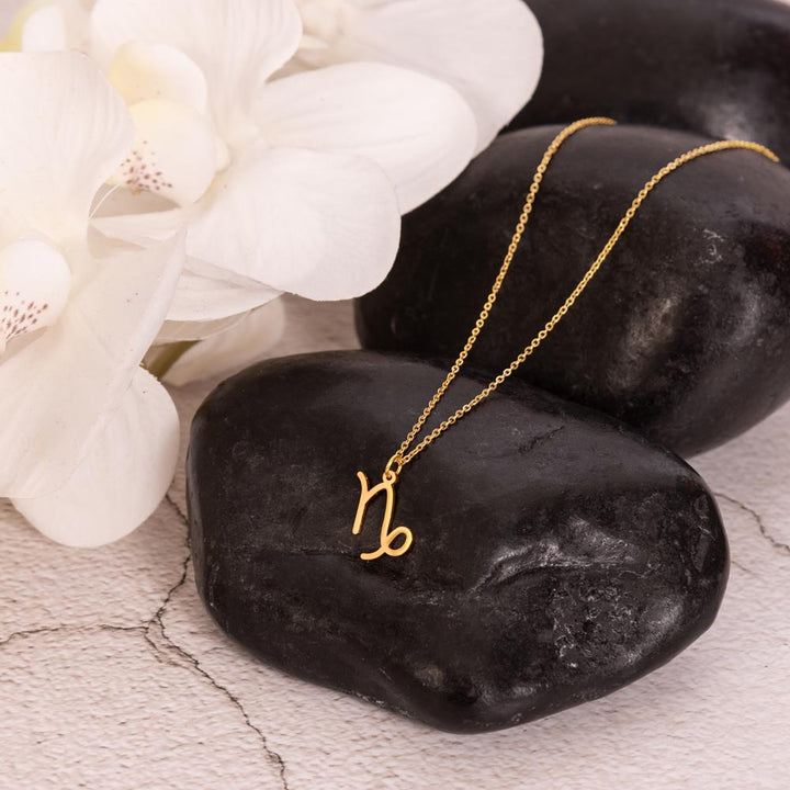 Capricorn Zodiac Gold Necklace