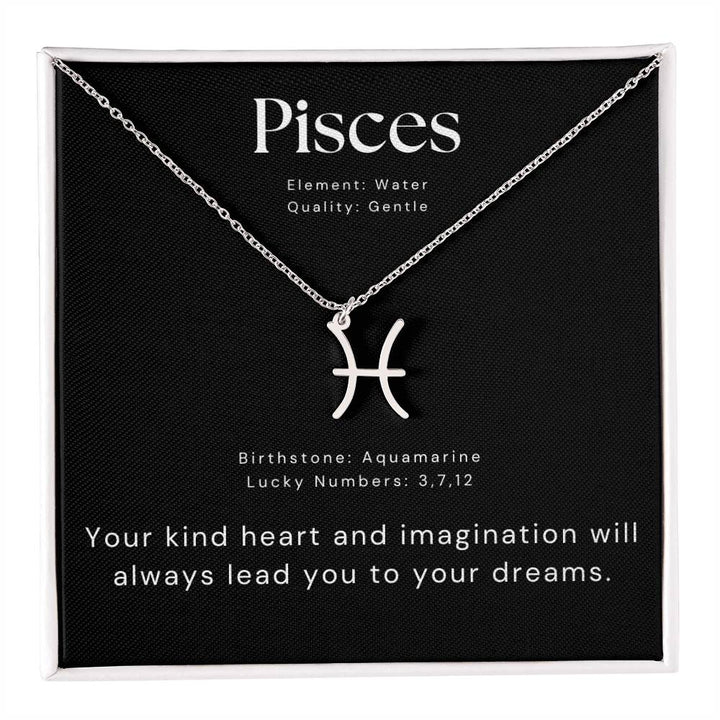 pisces zodiac necklace