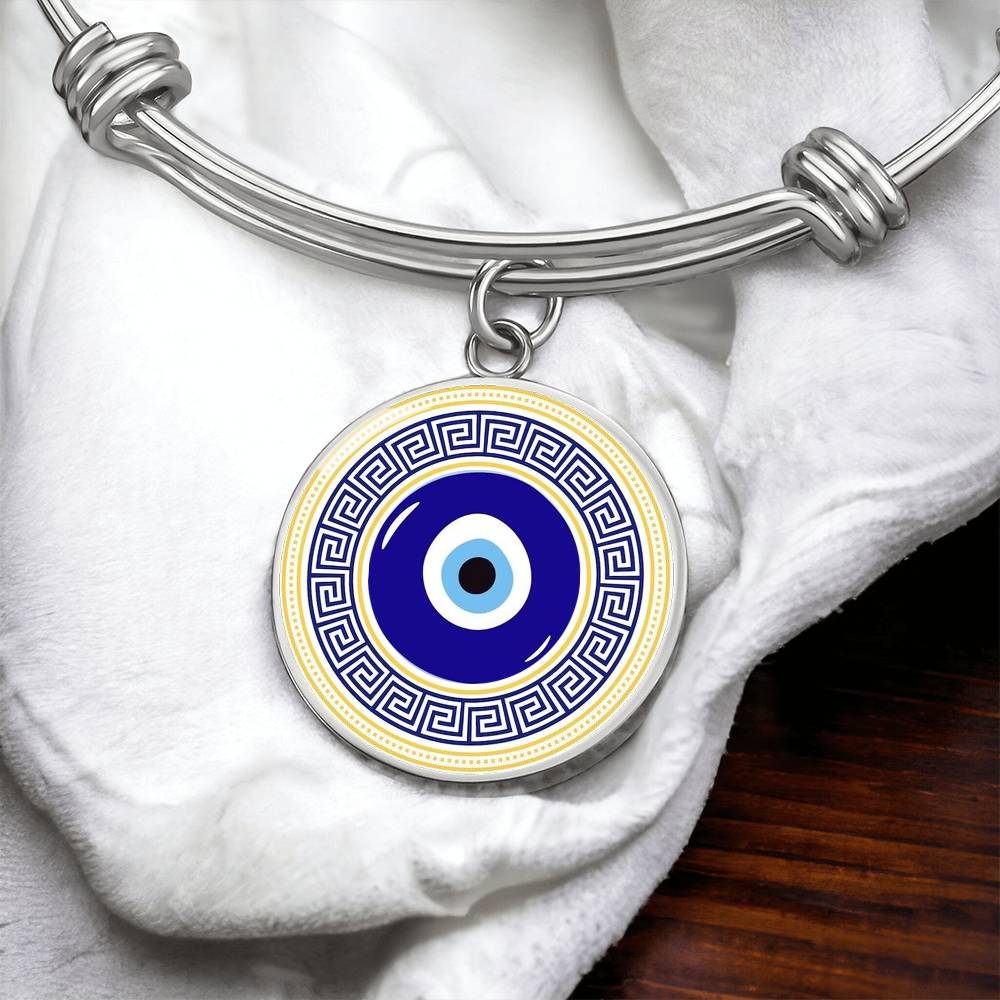 Evil Eye Bangle Bracelet